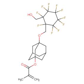 1005454-09-0,2-methyl-2-propenoic acid [3-[[1,2,2,3,3,4,4,5,5,6-decafluoro-6-(hydroxymethyl)cyclohexyl]methoxy]-1-adamantyl] ester