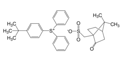 186769-11-9,Sulfonium, [4-(1,1-dimethylethyl)phenyl]diphenyl-,7,7-dimethyl-2-oxobicyclo[2.2.1]heptane-1-methanesulfonate (1:1)