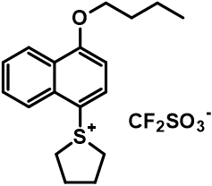 209482-15-5,Thiophenium,1-(4-butoxy-1-naphthalenyl)tetrahydro-,1,1,1-trifluoromethanesulfonate (1:1)