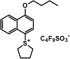 209482-18-8,1-(4-Butoxy-1-naphthalenyl)tetrahydro-thiophenium salt with 1,1,2,2,3,3,4,4,4-nonafluoro-1-butanesulfonic acid (1:1)