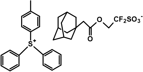 1187544-53-1,(adamantane-1yl)aceticacid2,2-difluoro-2-sulfoethylesterdiphenyl(4-methylphenyl)sulfonium salt