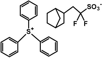757235-57-7,Triphenylsulfonium salt with α,α-difluorobicyclo[2.2.1]heptane-2-ethanesulfonic acid (1:1)