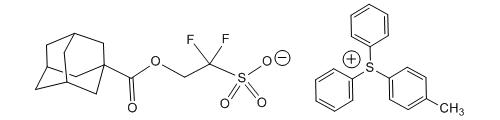 1186620-71-2,Sulfonium,(4-methylphenyl)diphenyl-, salt with 2,2-difluoro-2-sulfoethyl tricyclo[3.3.1.13,7]decane-1-carboxylate (1:1)