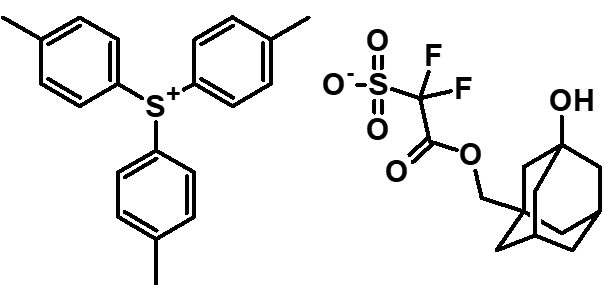 1233844-88-6,Tris(4-methylphenyl)sulfoniumsalt with1-[(3-hydroxytricyclo[3.3.1.13,7]dec-1-yl)methyl]2,2-difluoro-2-sulfoacetate(1:1)