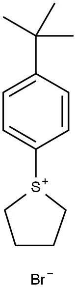 2758367-55-2,Thiophenium, 1-[4-(1,1-dimethylethyl)phenyl]tetrahydro-, bromide (1:1)